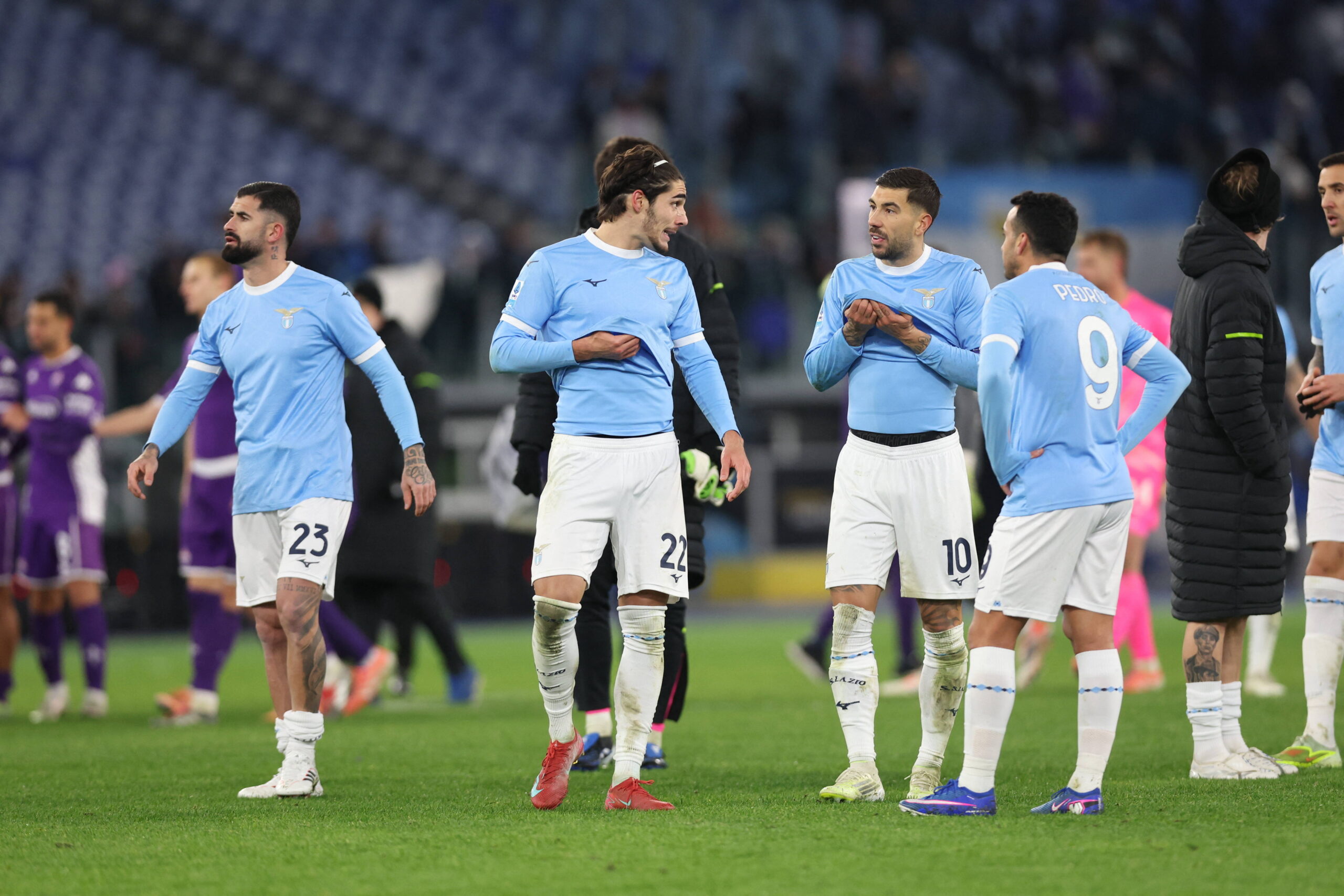 Cancellieri durante Lazio Fiorentina