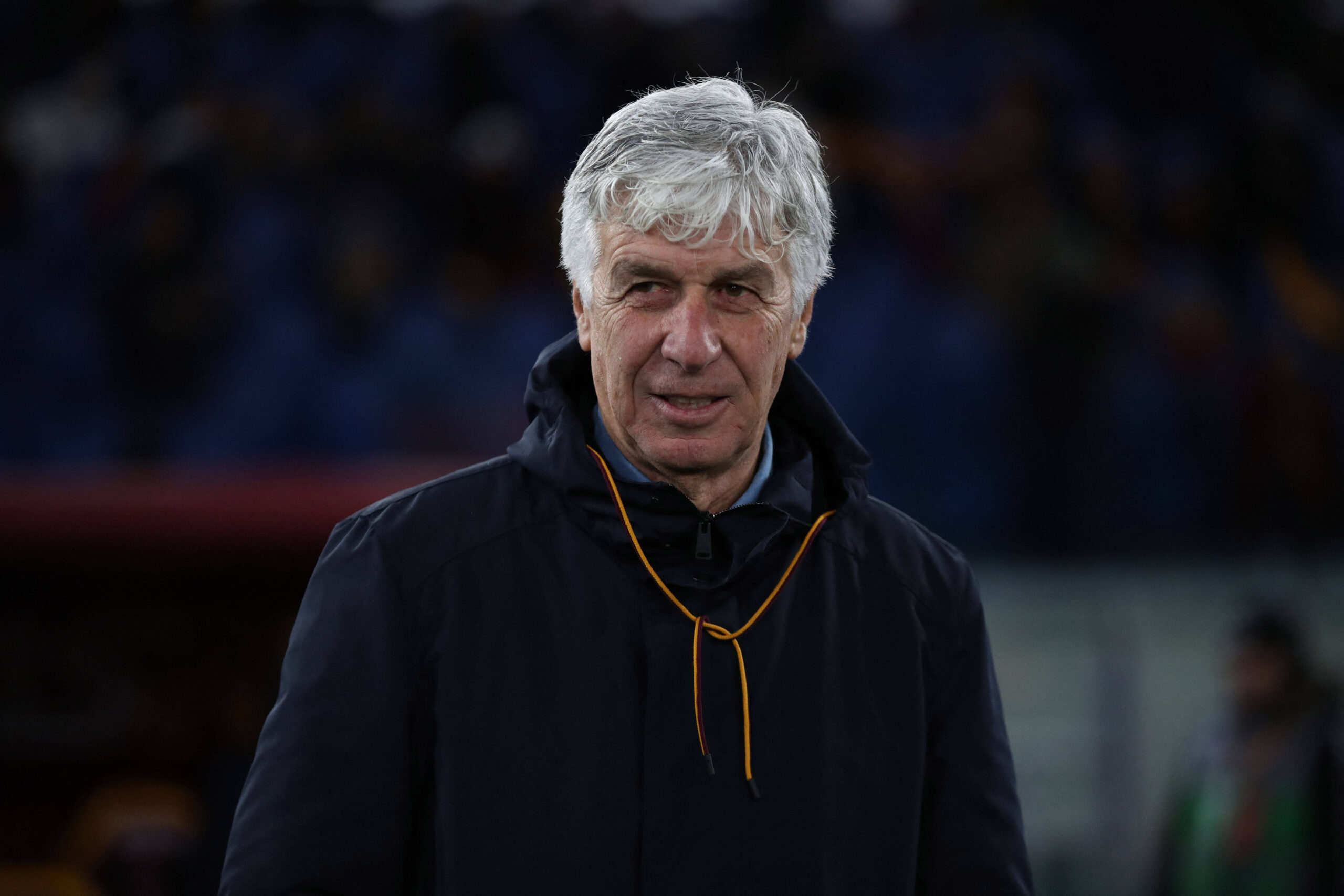 Gasperini durante Roma-Sassuolo