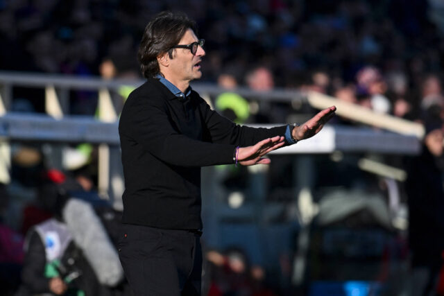 Paolo Vanoli durante Fiorentina-Milan