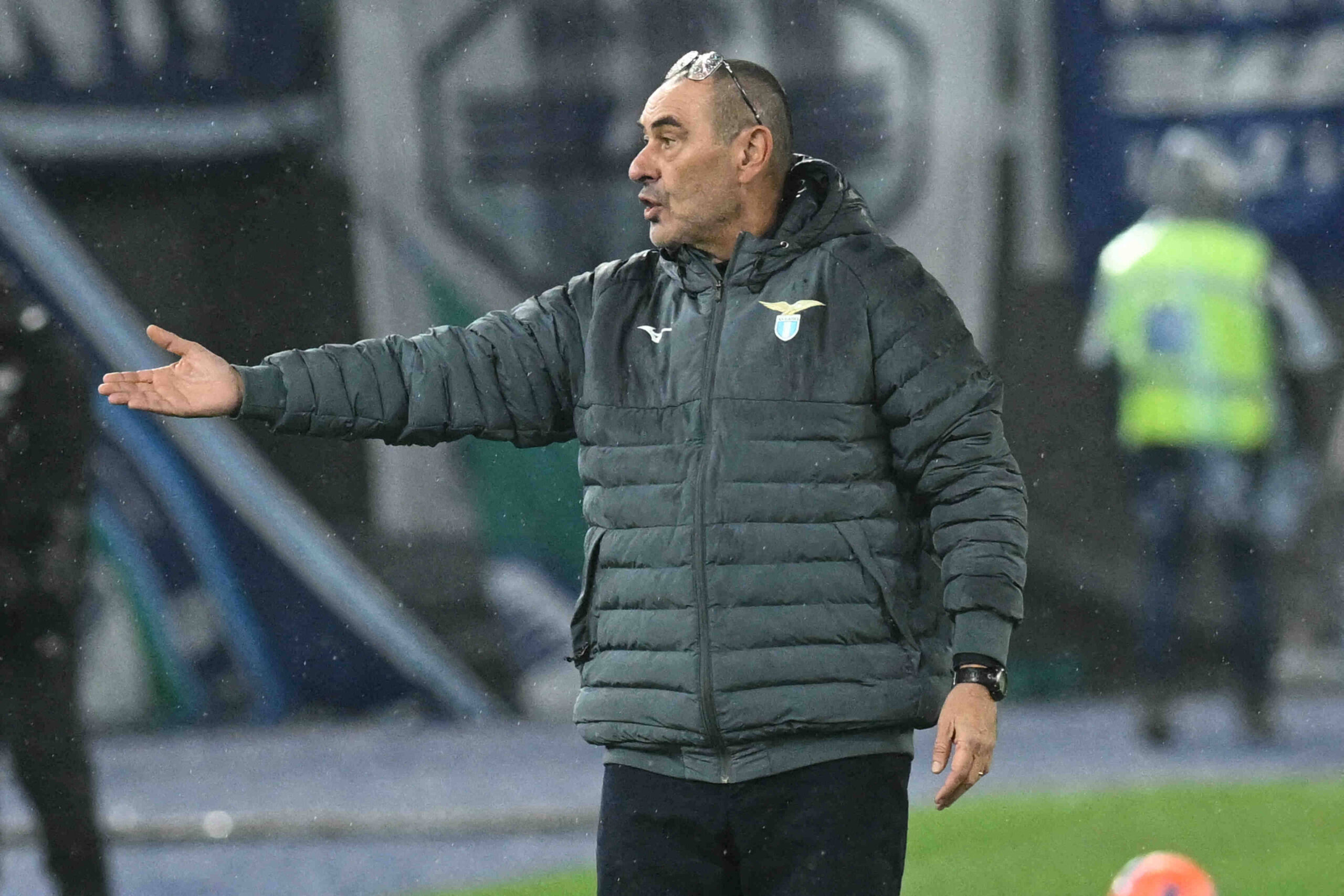 Maurizio Sarri durante Lazio-Como