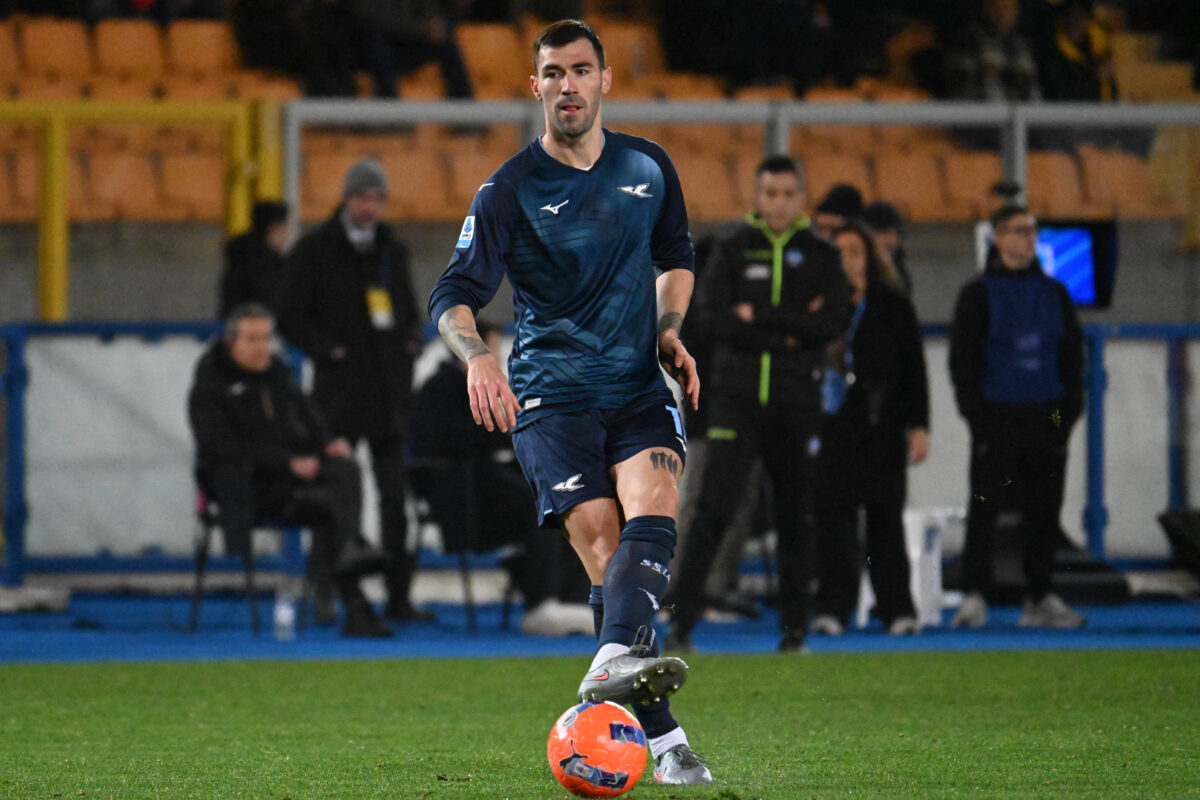 Alessio Romagnoli durante Lecce-Lazio
