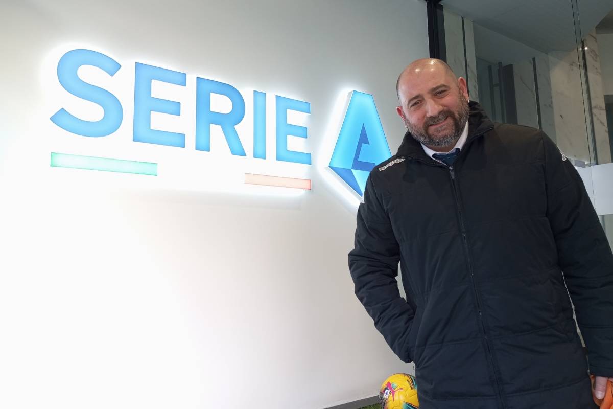 Ciccio Gullo nella sede della Lega serie A