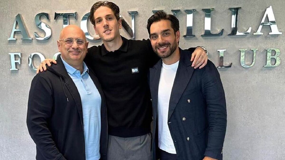 Claudio Vigorelli e Giuseppe Pesce con Nicolò Zaniolo
