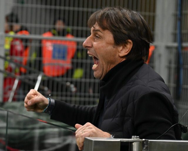 Il tecnico del Napoli Antonio Conte
