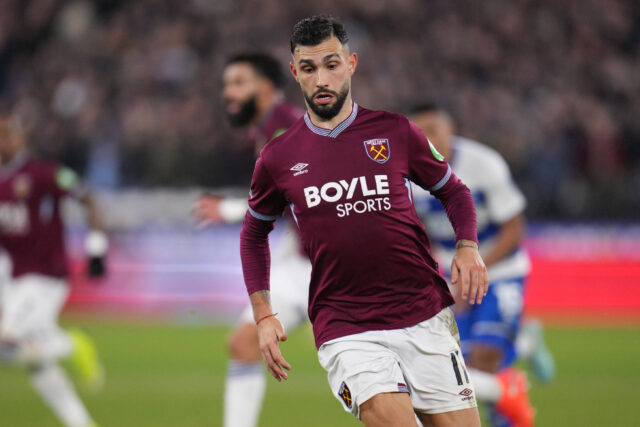 Castellanos con la maglia del West Ham