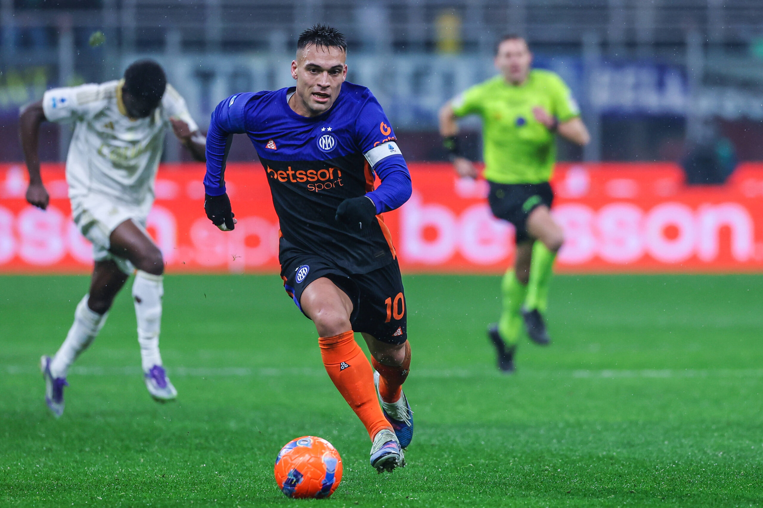 Lautaro durante Inter-Pisa