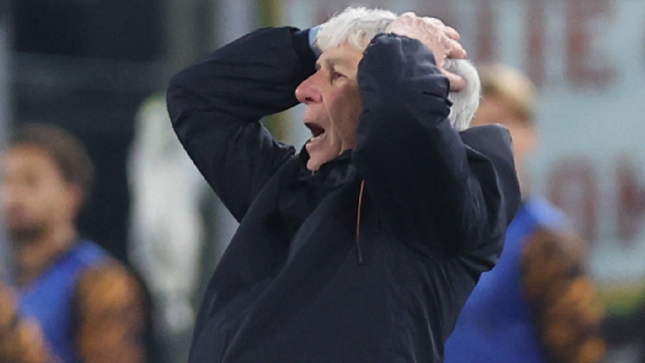 L'allenatore della Roma Gian Piero Gasperini