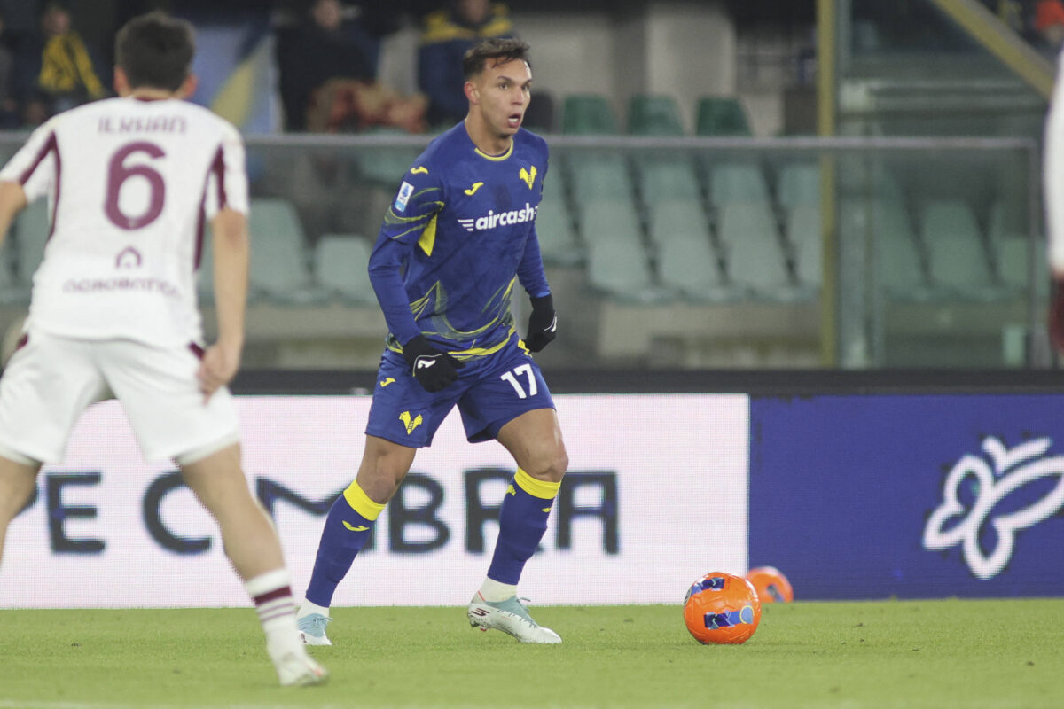 Giovane attaccante dell'Hellas Verona