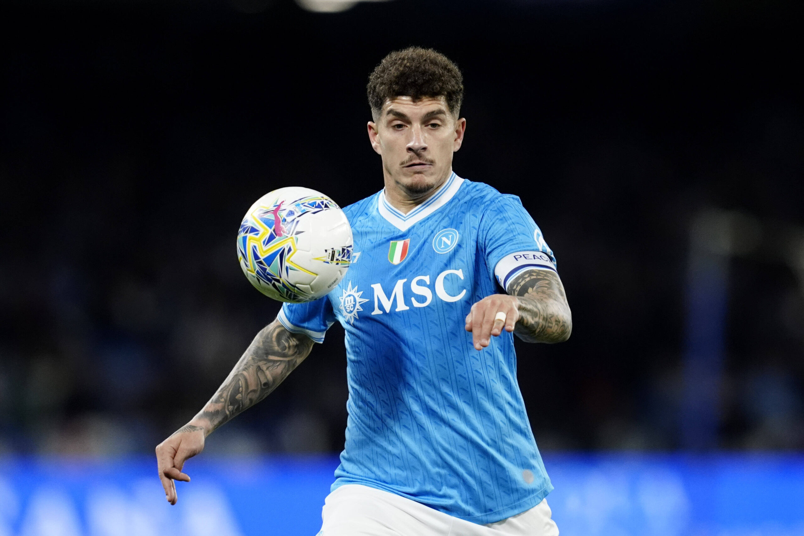 Di Lorenzo infortunato contro la Fiorentina