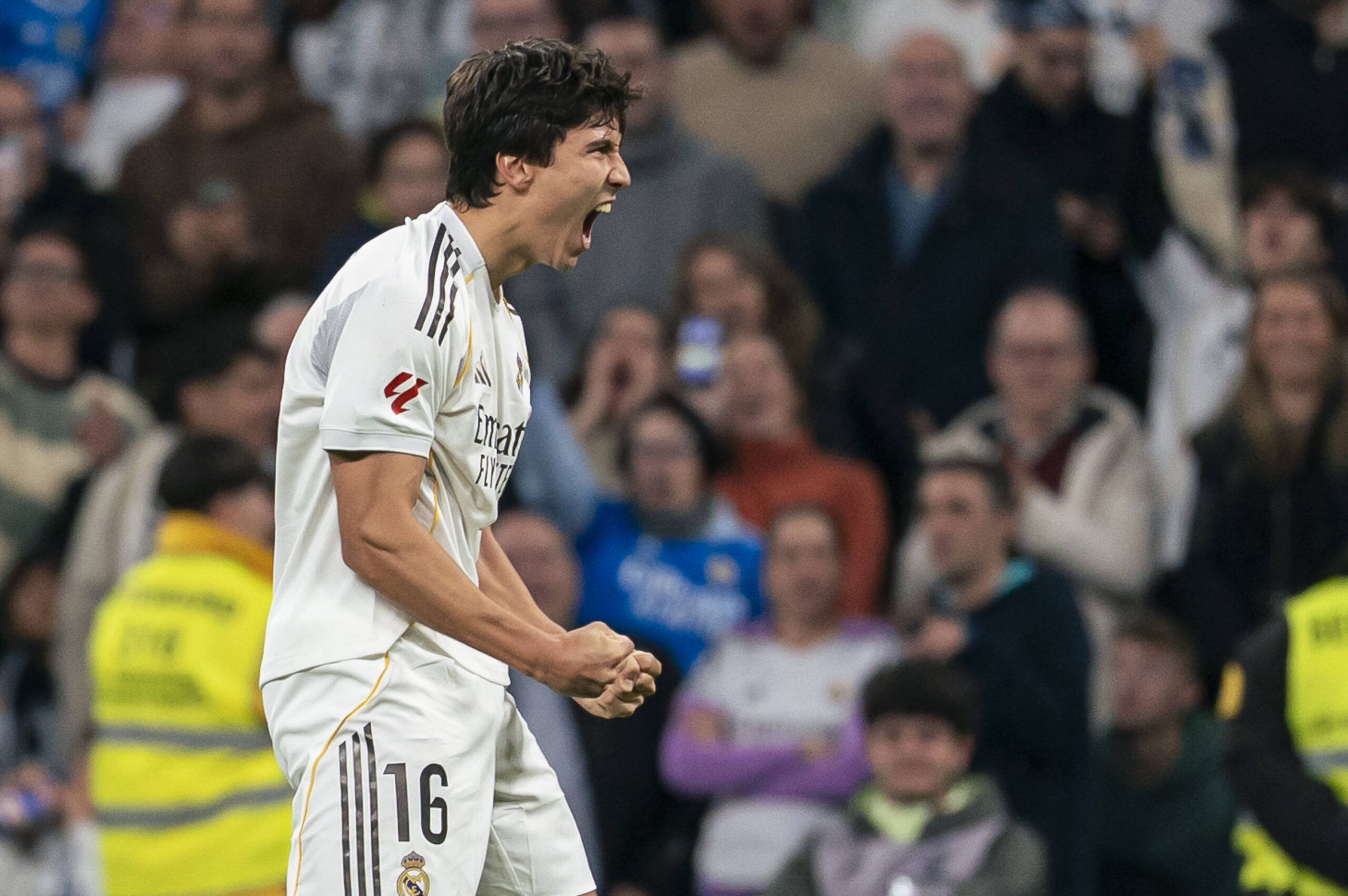 L'attaccante del Real Madrid Gonzalo Garcia