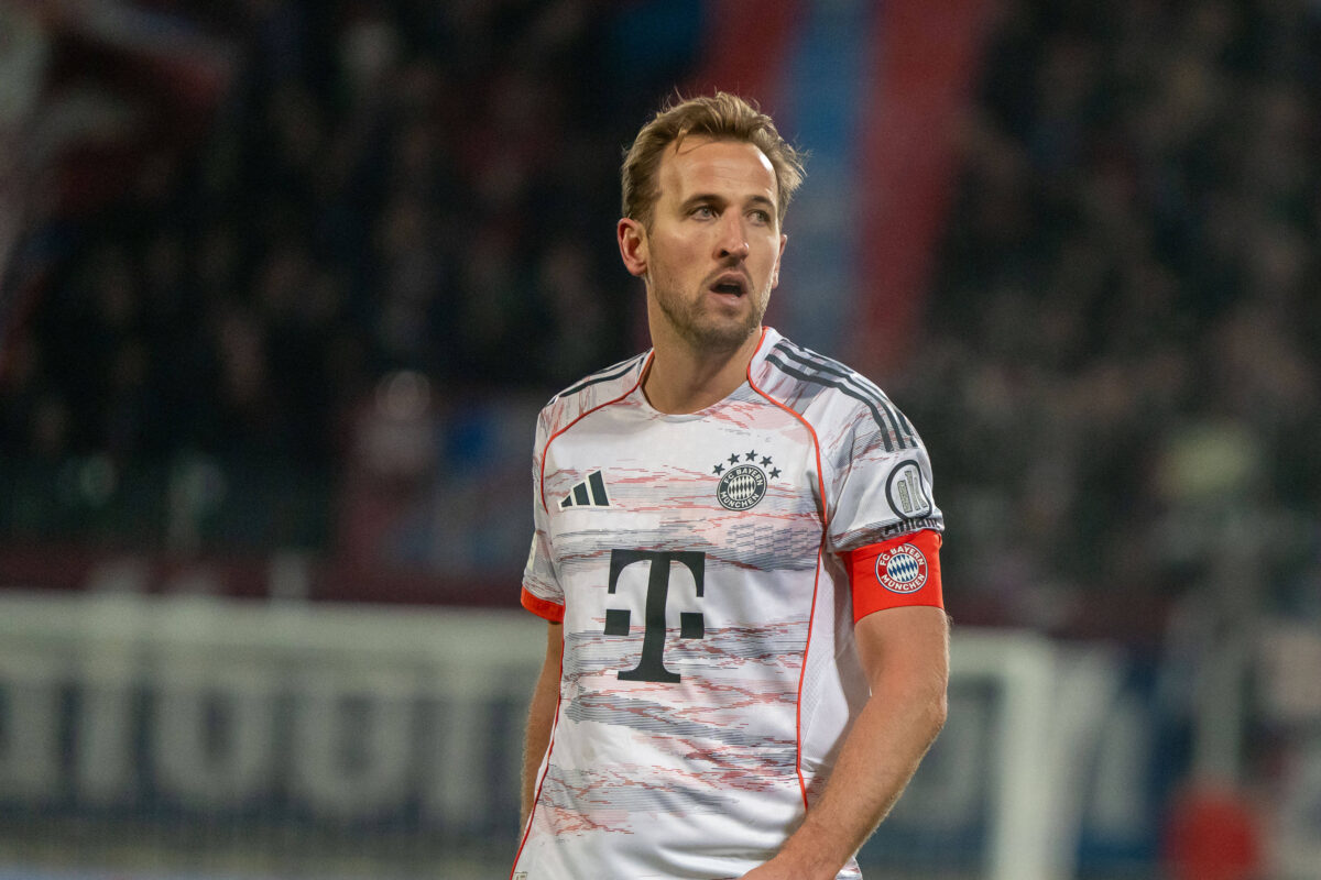 Harry Kane con la maglia del Bayern Monaco