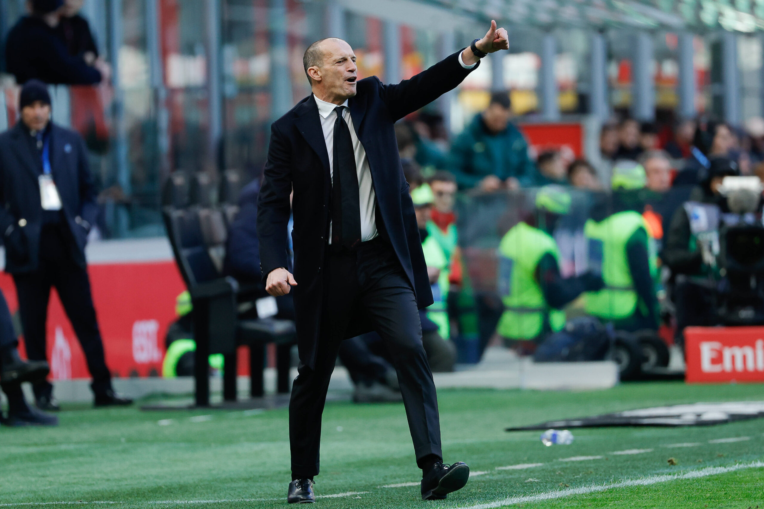 Max Allegri durante Milan-Verona