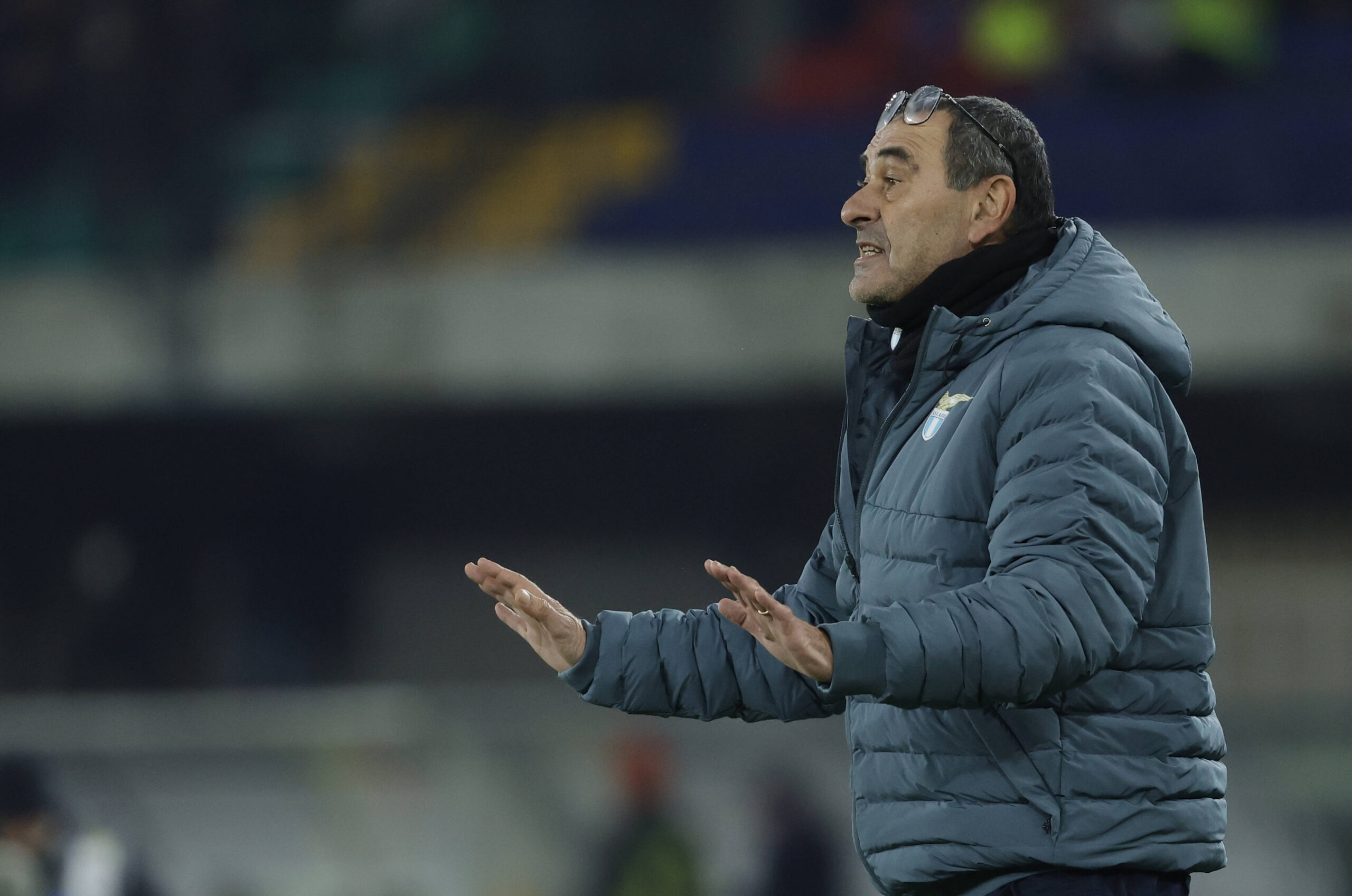 Maurizio Sarri durante Verona-Lazio