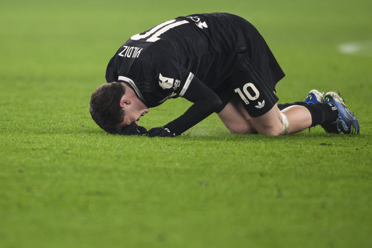 La disperazione di Yildiz dopo il pareggio contro il Lecce