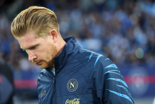 Il centrocampista del Napoli Kevin De Bruyne
