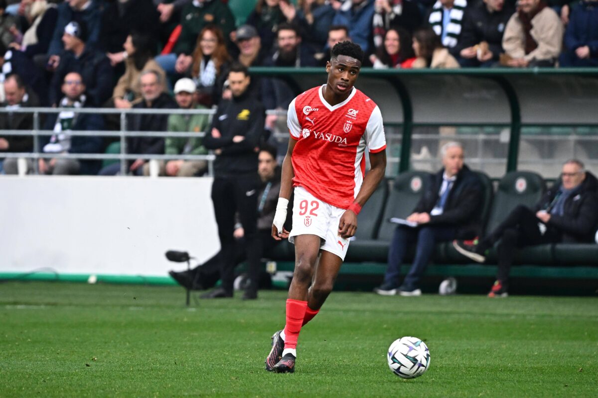 Il difensore dello Stade Reims Abdoul Koné