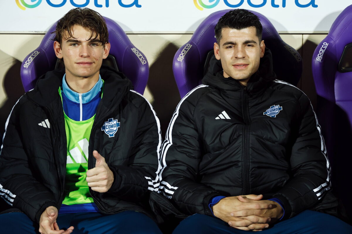 Nico Paz e Alvaro Morata, entrambi in gol contro la Fiorentina