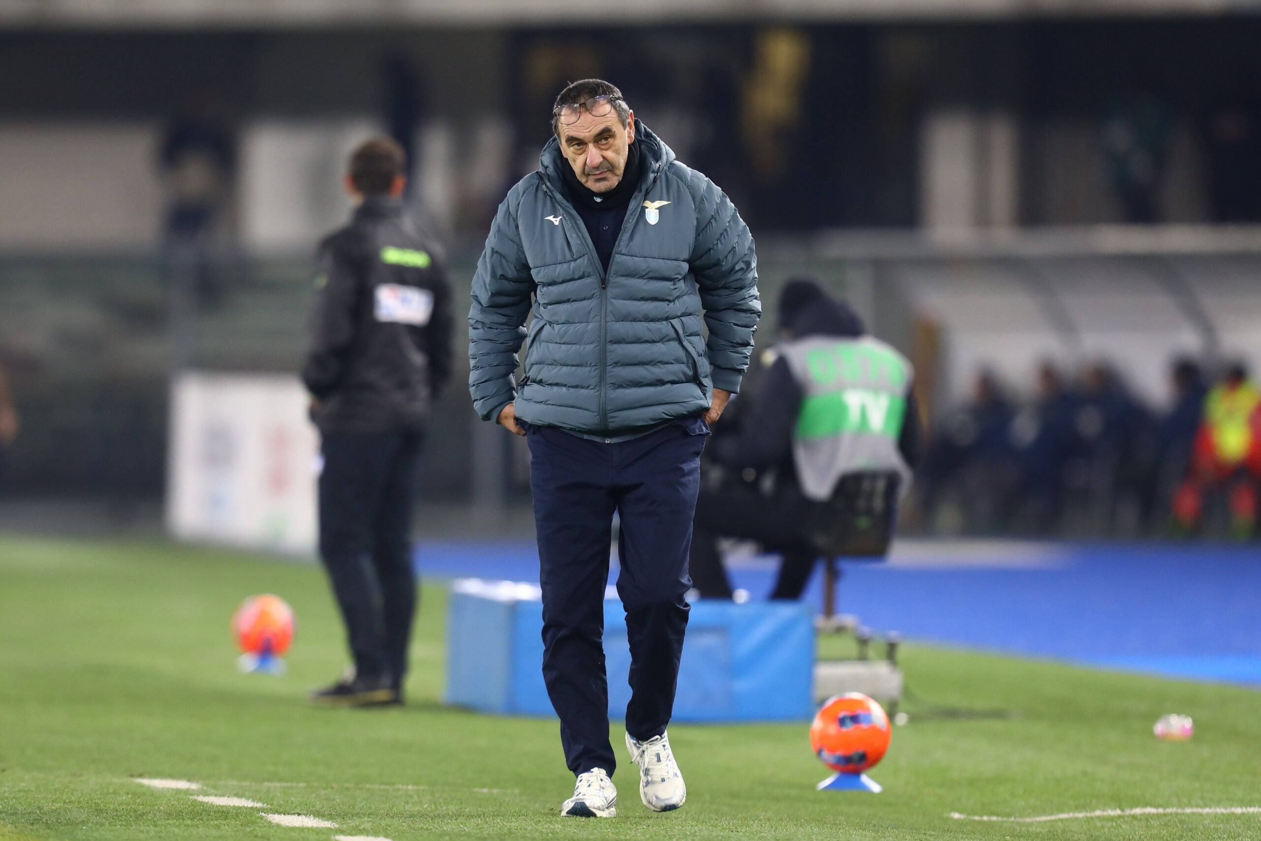 Il tecnico della Lazio Maurizio Sarri