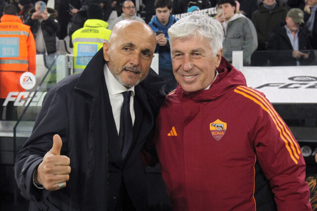 Spalletti e Gasperini prima di Juventus-Roma