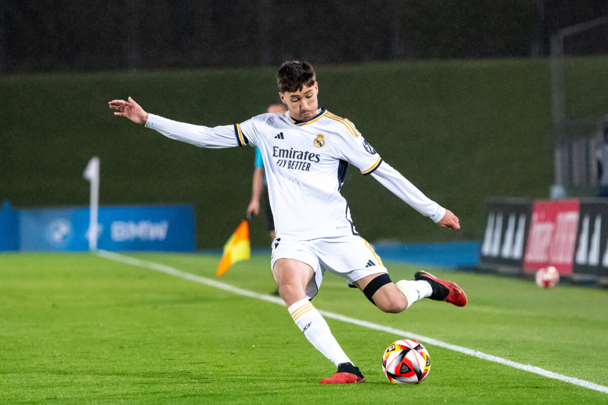 Rafael Obrador con la maglia del Real Madrid Castilla