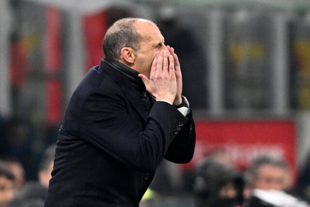 L'allenatore del Milan Max Allegri