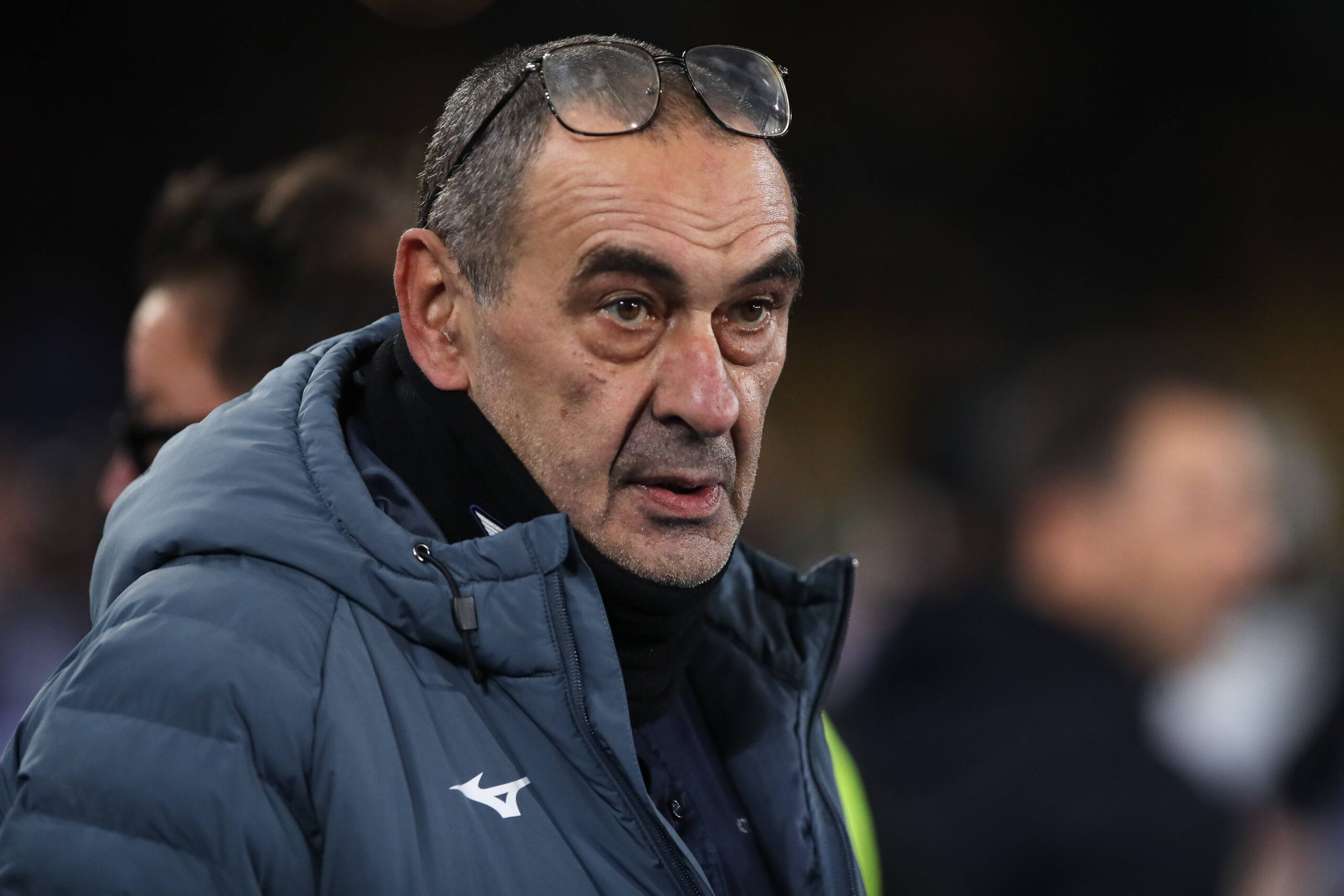 Maurizio Sarri durante Lecce-Lazio