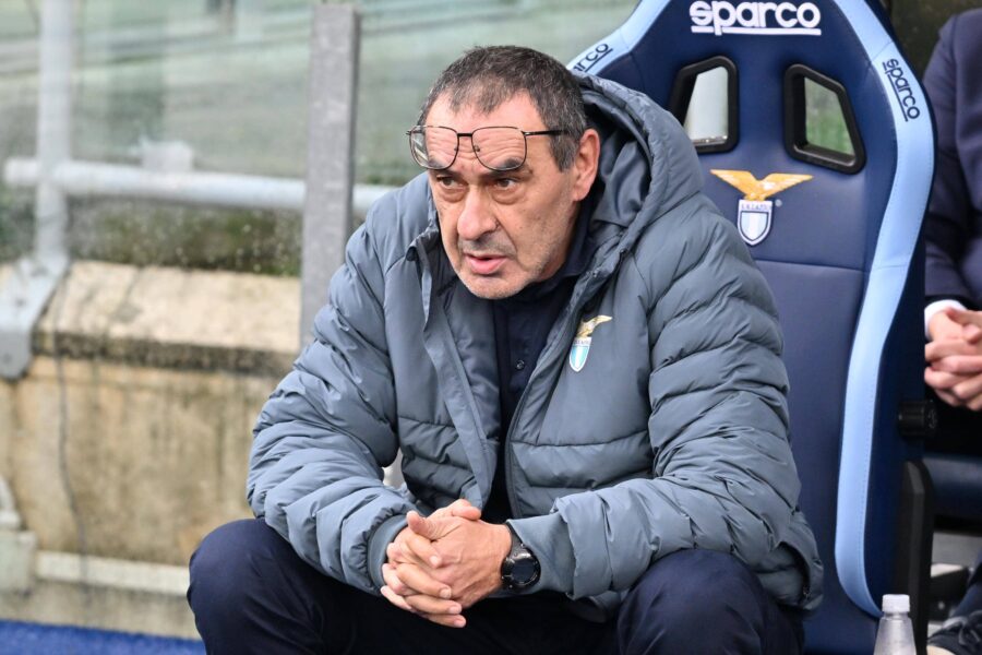 Il tecnico della Lazio Maurizio Sarri