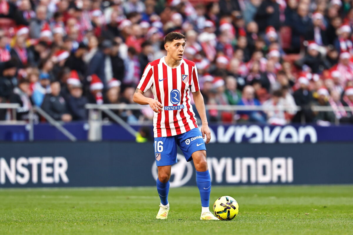 Molina esterno dell'Atletico Madrid