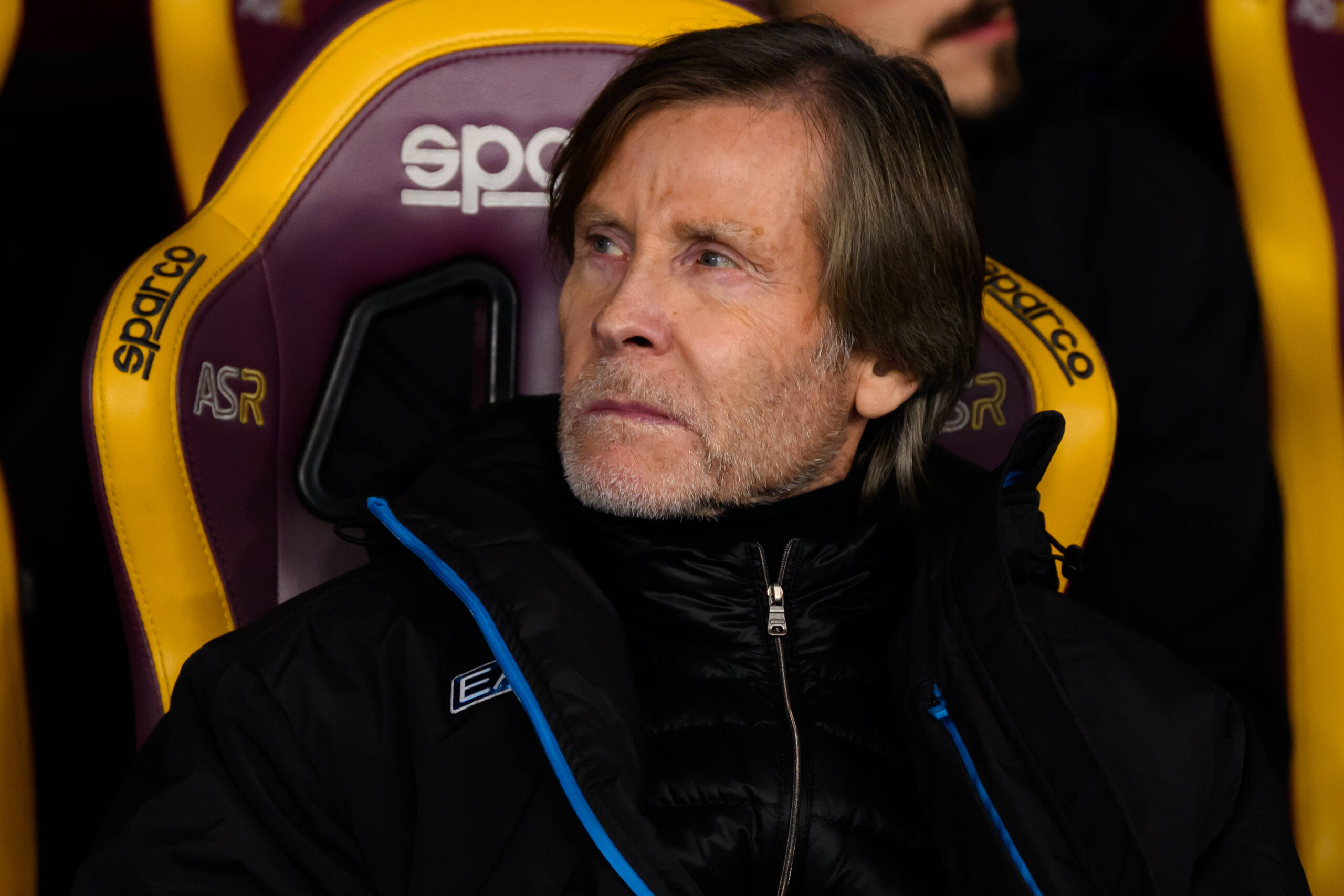 Oriali in panchina prima di Roma-Napoli