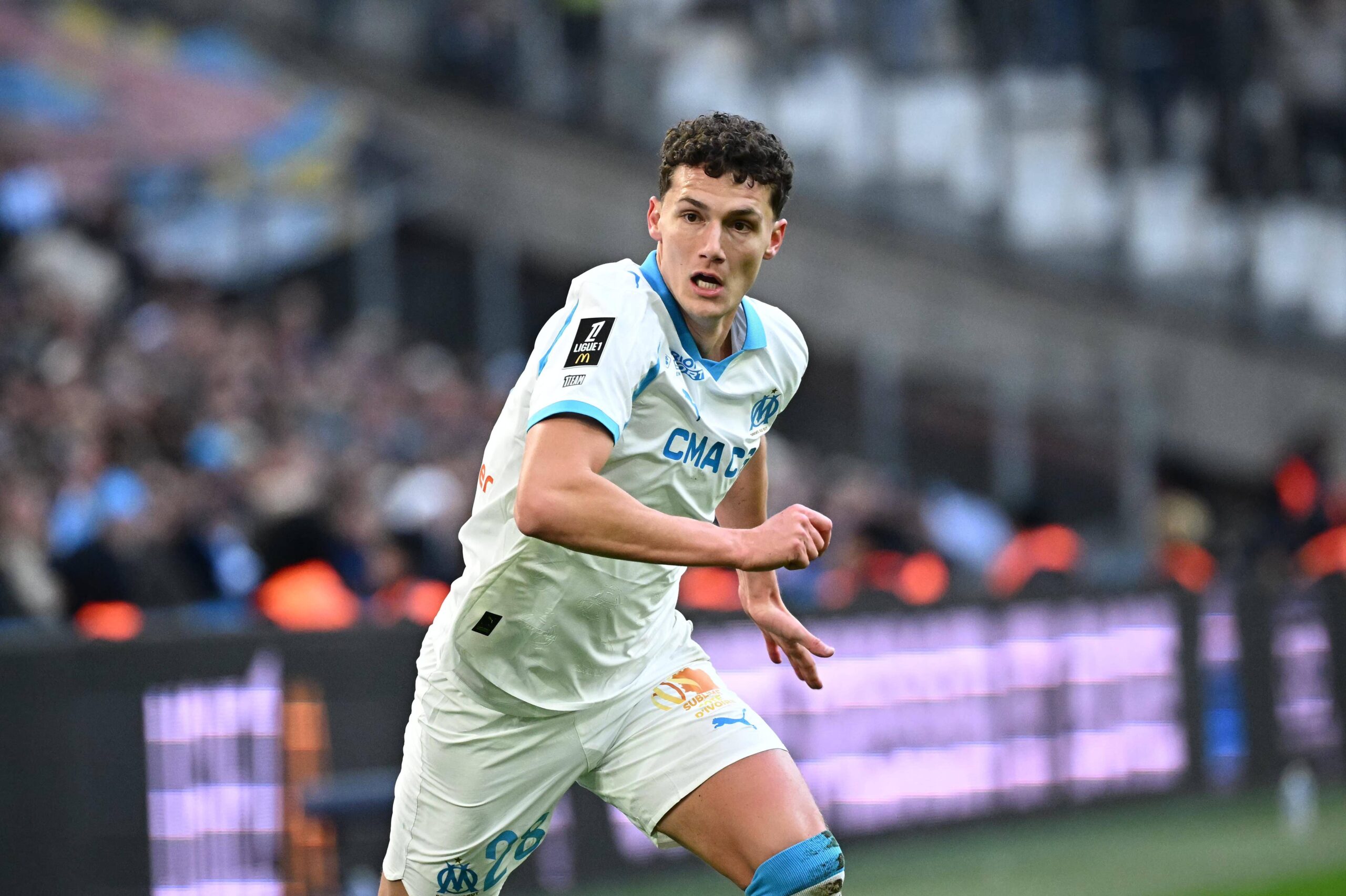 Pavard in azione con la maglia del Marsiglia
