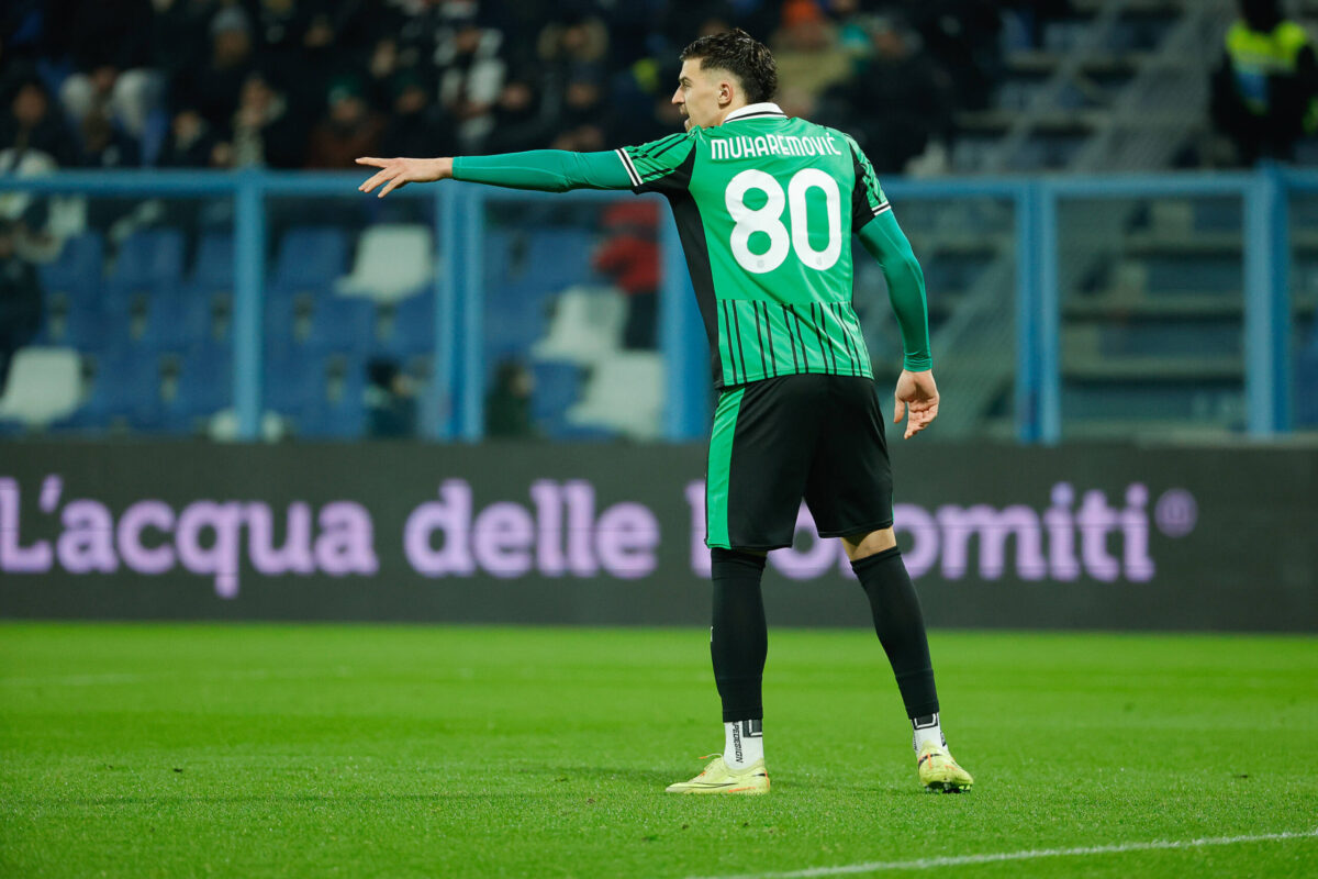 Tarik Muharemovic in campo con il Sassuolo