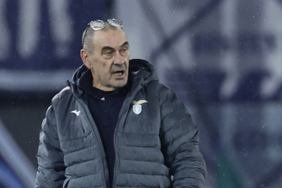 Maurizio Sarri durante Lazio-Como