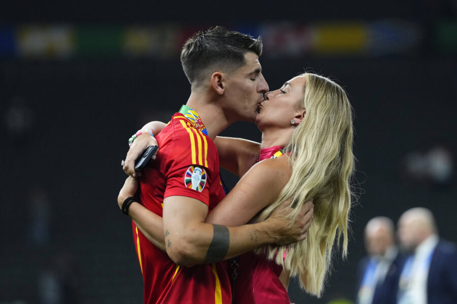 Morata e Alice quando erano ancora una coppia