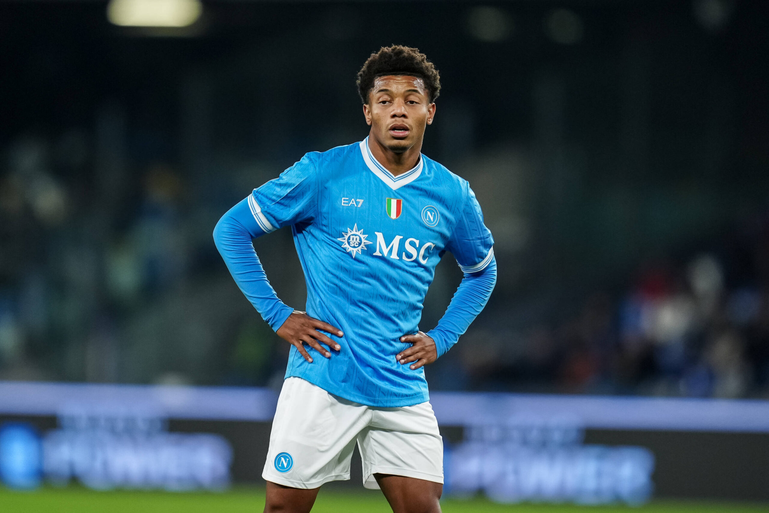 Neres durante Napoli-Parma