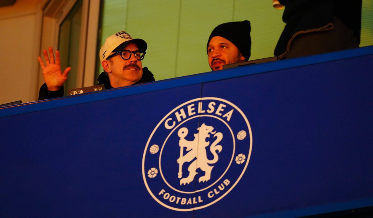 Jason Sudeikis attore che interpreta Ted Lasso ha visto la partita di EFL Cup tra Chelsea e Arsenal