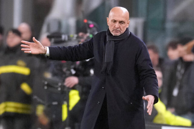 Spalletti arrabbiato a bordo campo