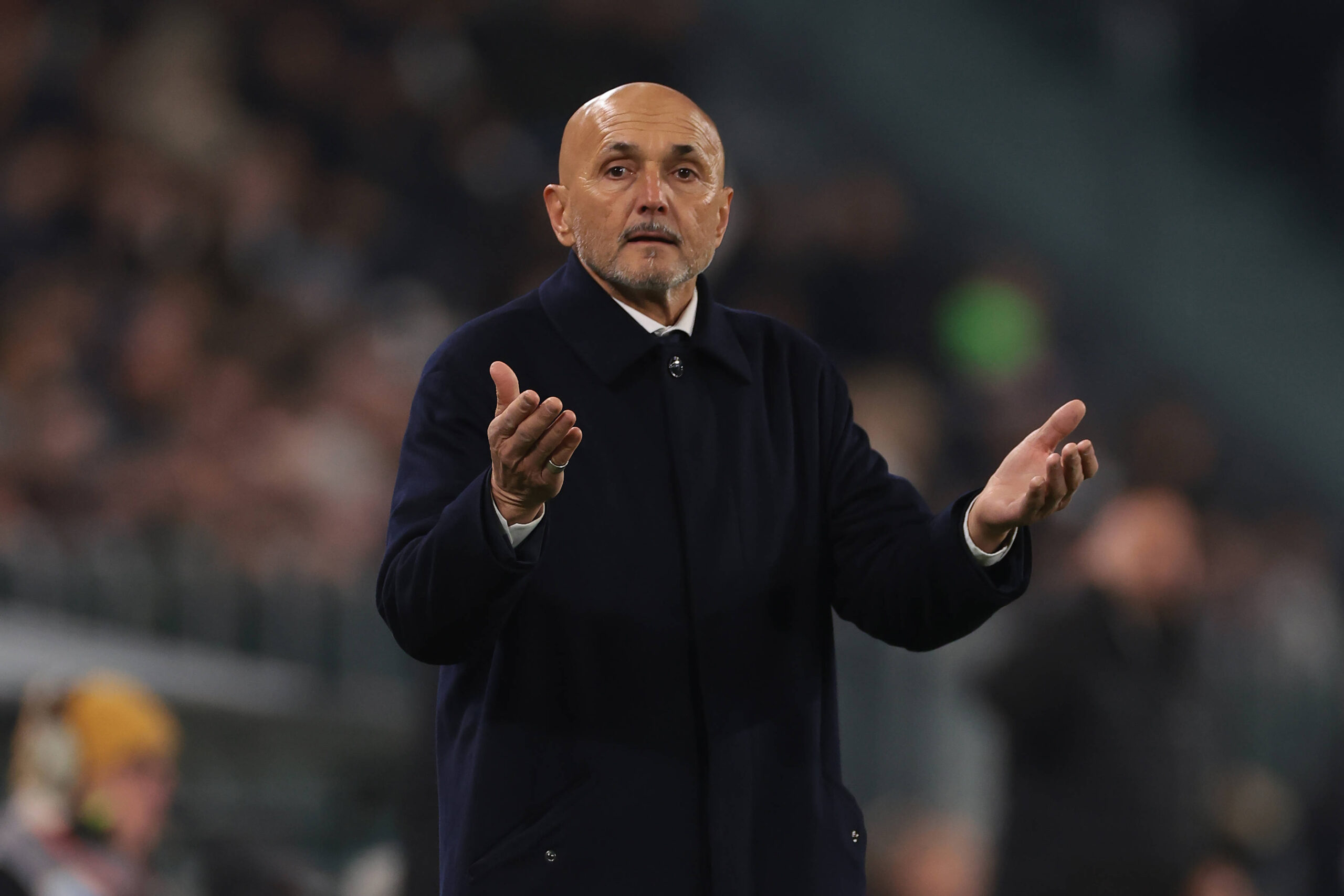 Spalletti osserva i suoi durante Juventus-Lecce