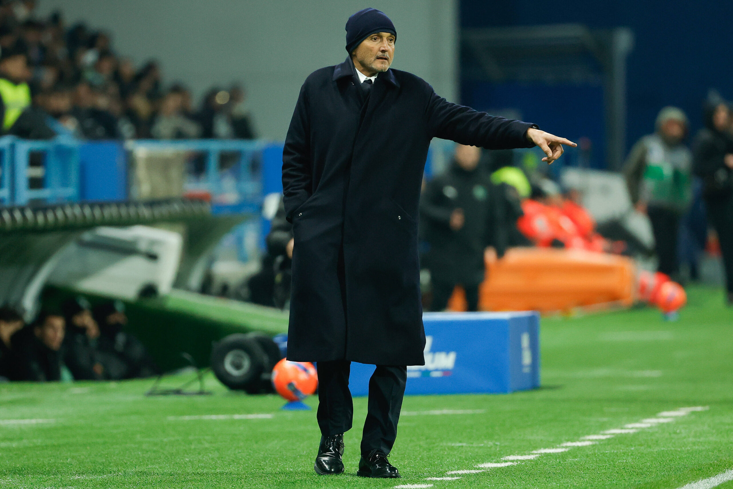 Spalletti durante Sassuolo-Juventus