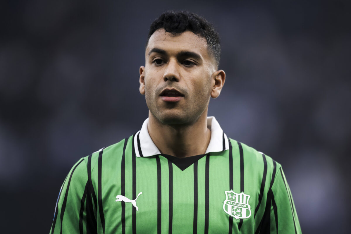 Walid Cheddira con la maglia del Sassuolo