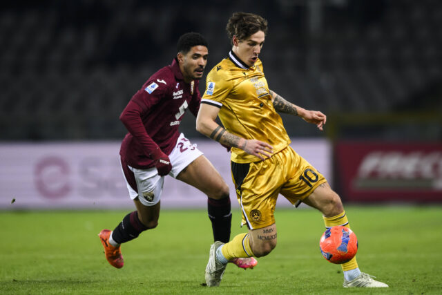 Nicolò Zaniolo attaccante in forza all'Udinese