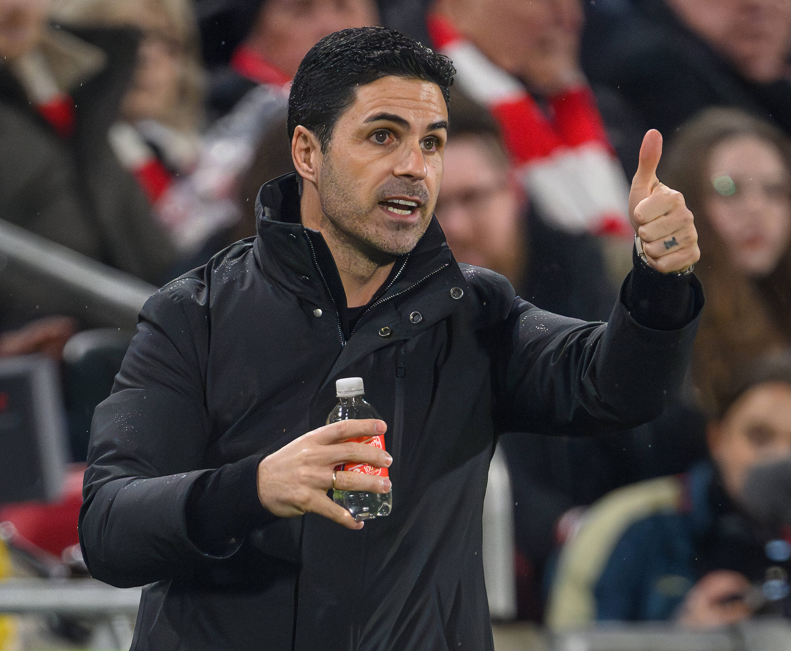 Arteta coach dell'Arsenal durante la sfida contro il Brentford