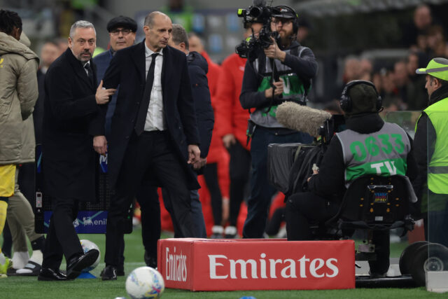 Allegri espulso in Milan Como