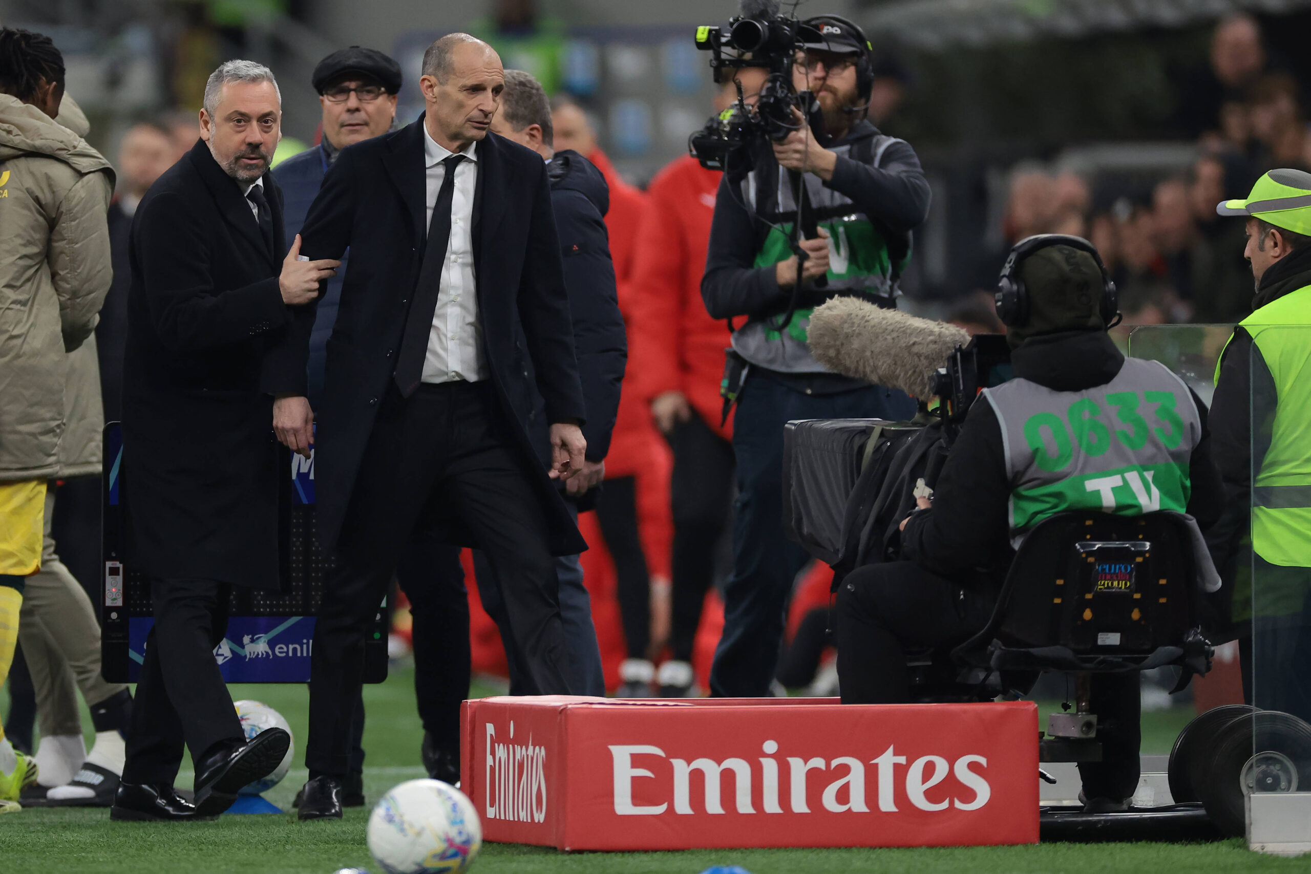 Allegri espulso in Milan Como