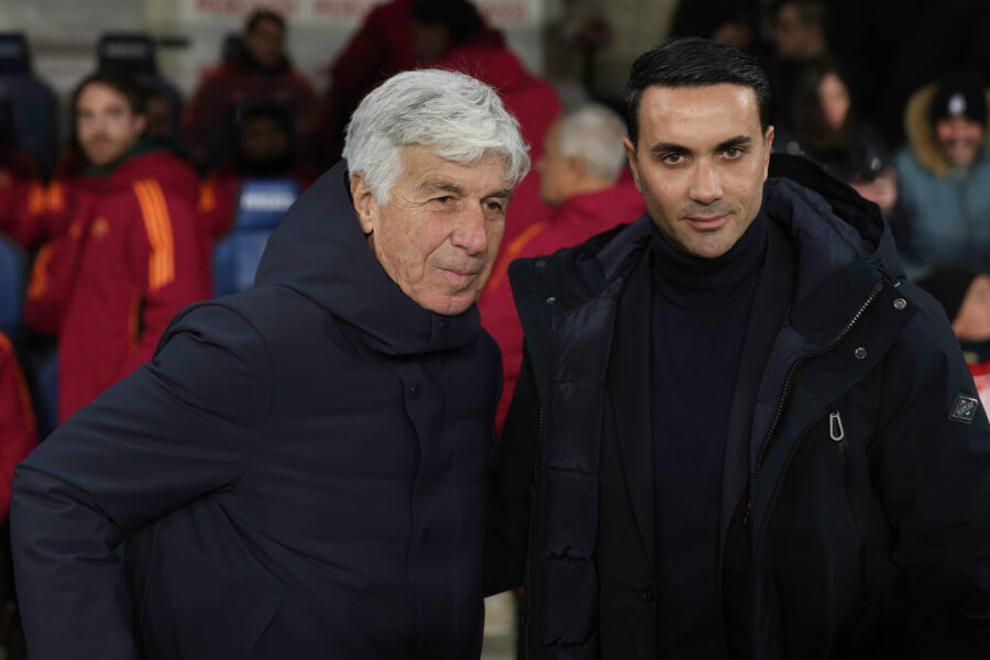 Gasperini e Palaldino prima di Atalanta-Roma