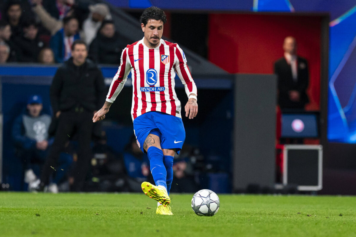 Jose Gimenez in campo con l'Atletico Madrid