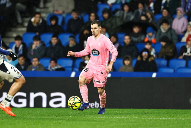 Bryan Zaragoza con la maglia del Celta Vigo