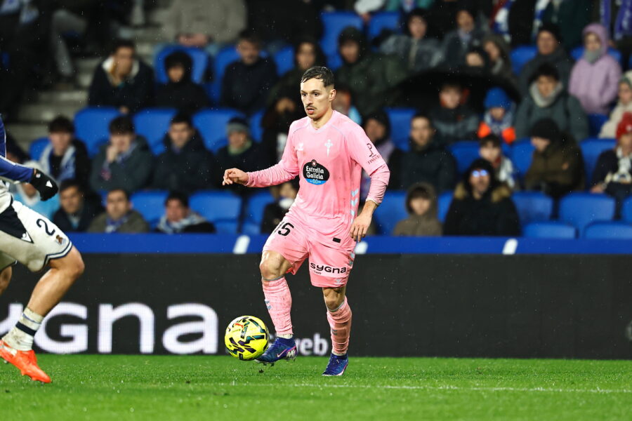 Bryan Zaragoza con la maglia del Celta Vigo