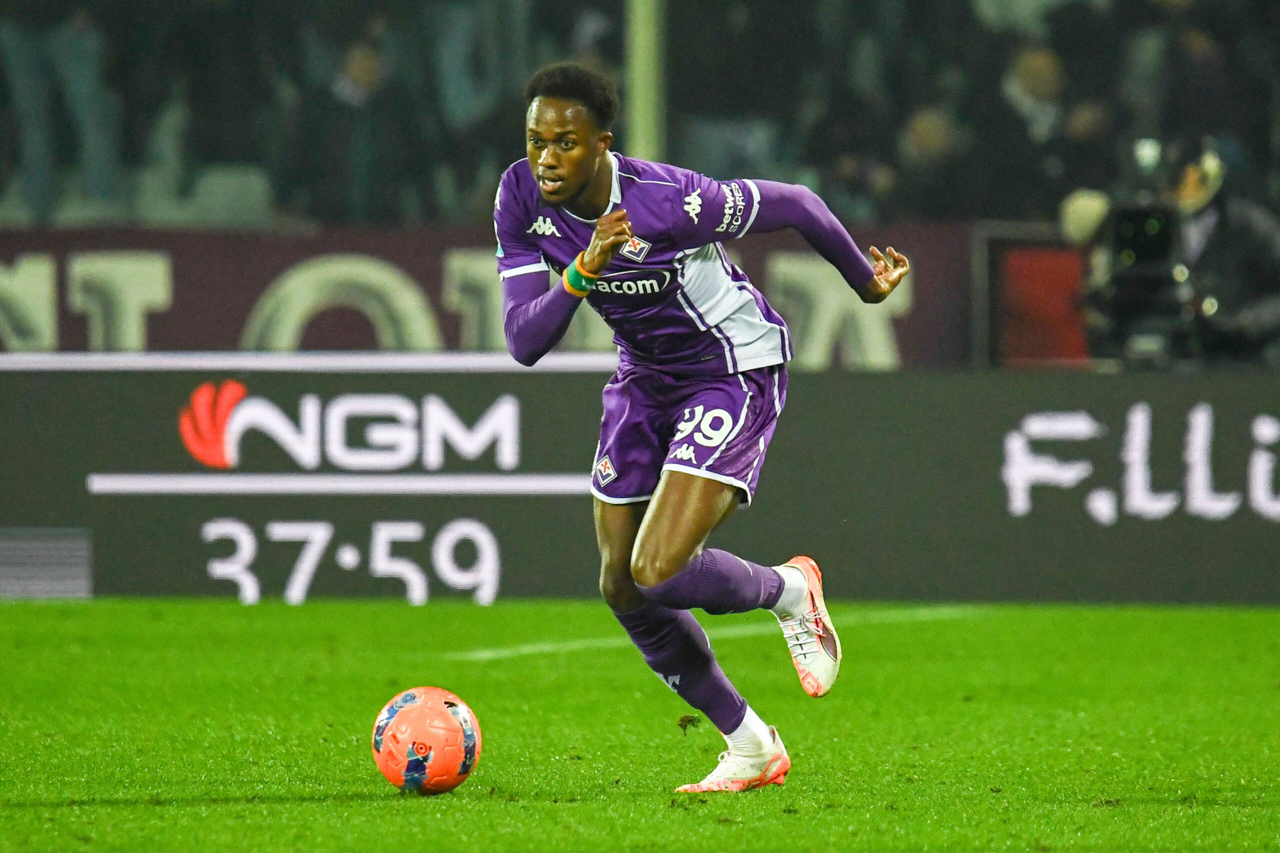Kouame durante Fiorentina-Udinese