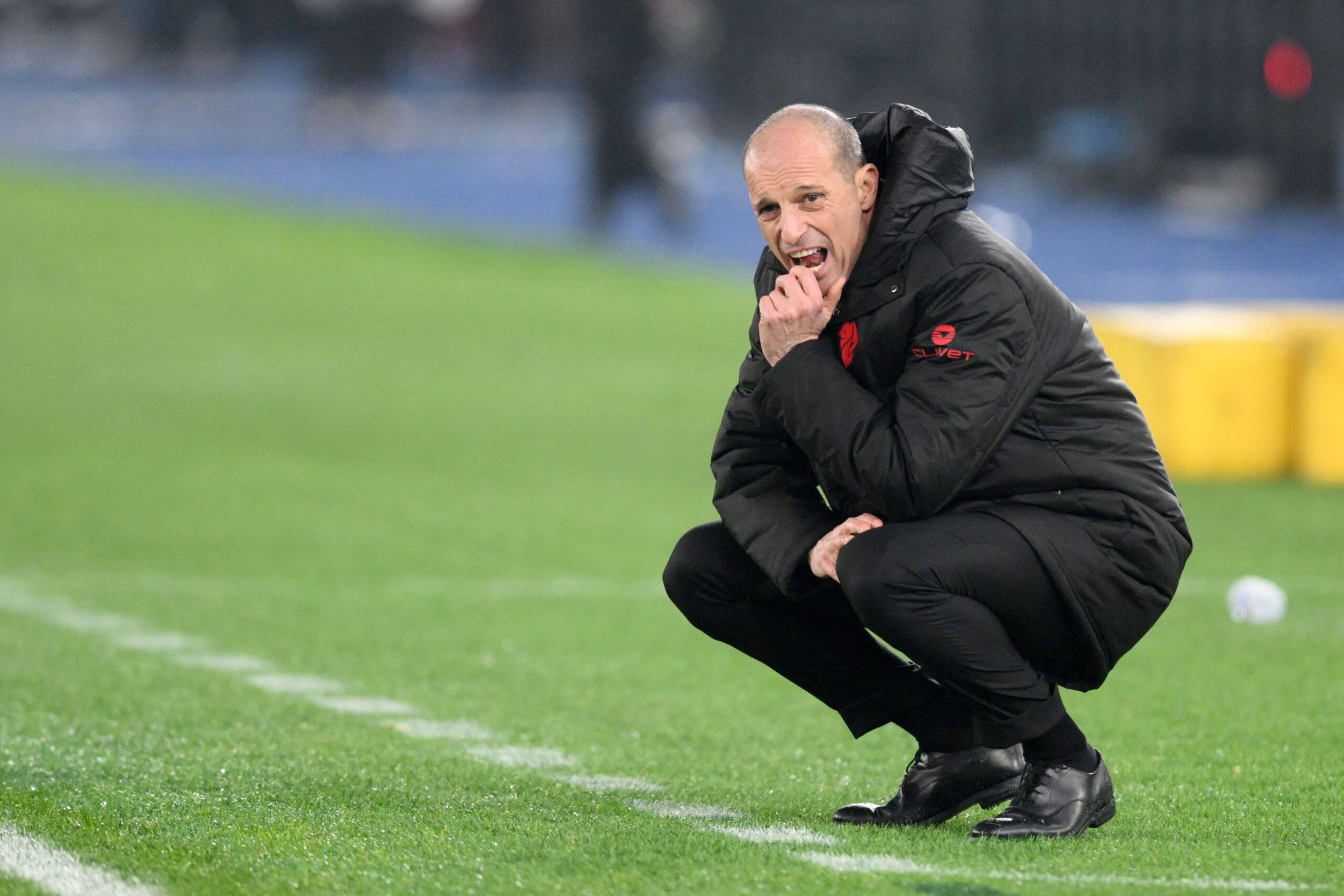 Allegri durante Roma-Milan