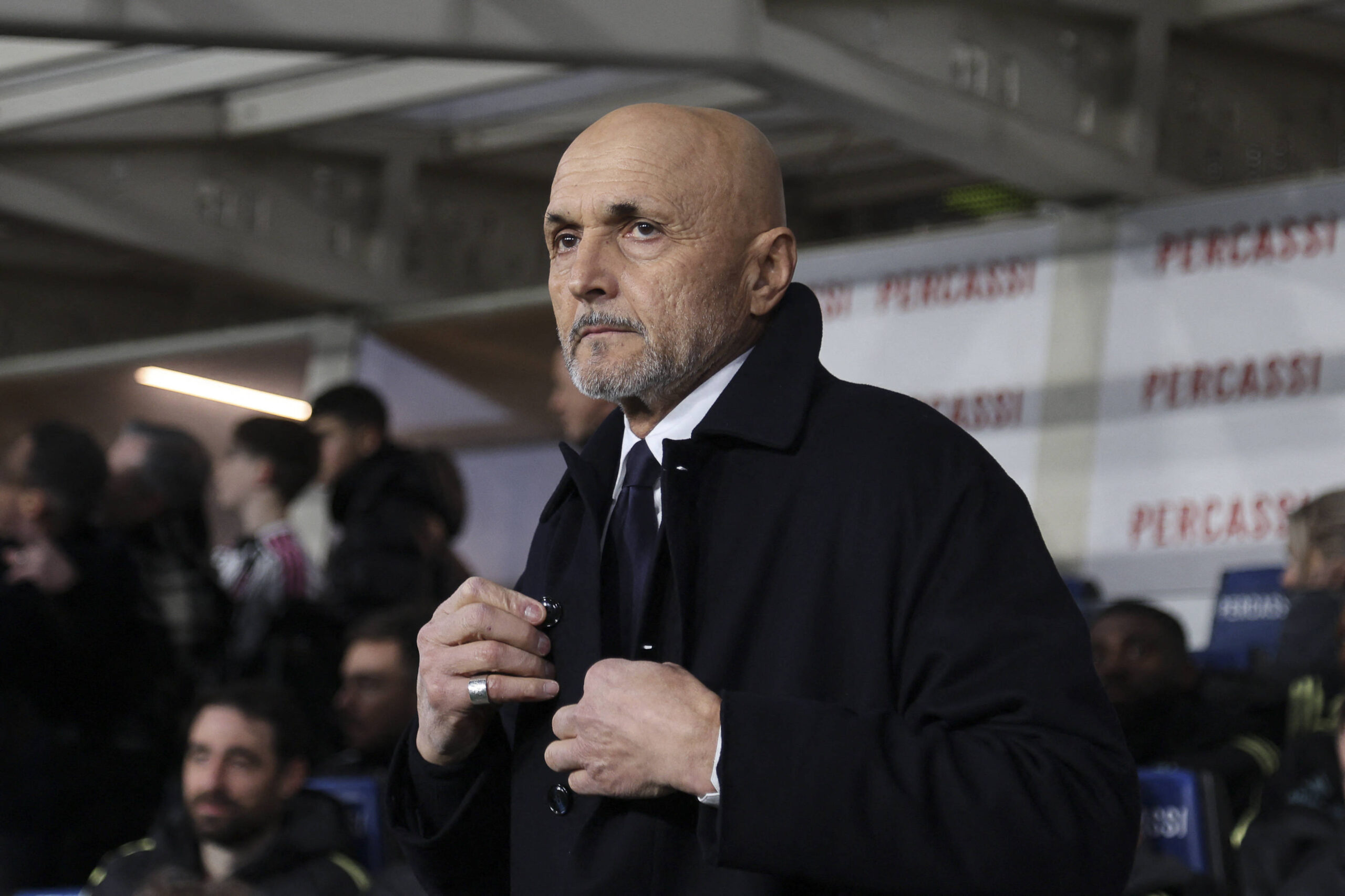 Luciano Spalletti in panchina durante Atalanta-Juventus
